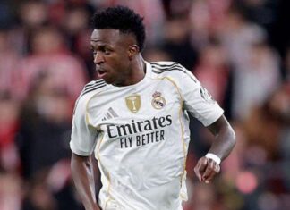 Real Madrid’s Thibaut Courtois asks fans to stop abuse of players after Vinicius Jr again targeted