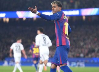 Lamine Yamal fica irritado com substituição na Champions, e técnico do Barcelona reage: ‘Na próxima fica no banco’
