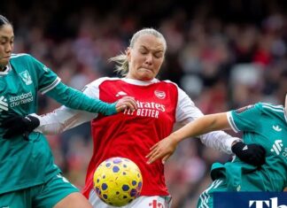 Women’s Super League to review TV slots in summer after concern over viewing figures