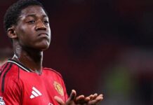 Man Utd midfielder’s half-brother wears ‘Free Kobbie Mainoo’ t-shirt