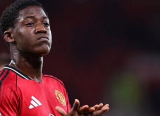 Man Utd midfielder’s half-brother wears ‘Free Kobbie Mainoo’ t-shirt