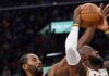 Doncic se machuca, LeBron faz 36 pontos, mas Clippers vencem os Lakers e deixam a lanterna da Conferência Oeste