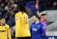 Magical Mané secures draw for Wolves before Everton’s Keane and Grealish see red