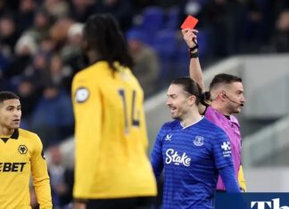 Magical Mané secures draw for Wolves before Everton’s Keane and Grealish see red