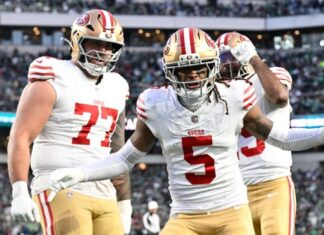 NFL: McCaffrey brilha, 49ers conseguem virada e eliminam os atuais campeões Eagles