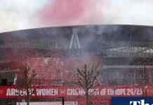 Arsenal overtake Chelsea at the top of WSL-dominated football rich list