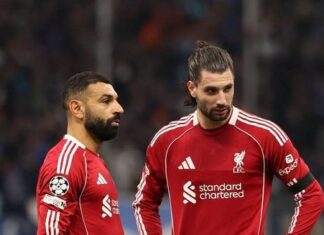 Steven Gerrard spotted moment he loved from Dominik Szoboszlai towards Mo Salah