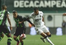 Atlético empata com o América em clássico de ânimos exaltados