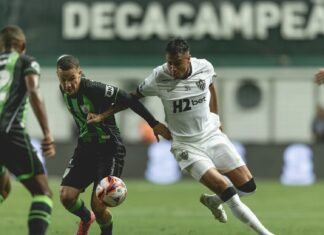 Atlético empata com o América em clássico de ânimos exaltados