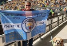 Man City pay moving ‘True Blue hero’ tribute to only canine season ticket holder