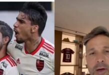 Diego Ribas dá boas-vindas a Lucas Paquetá em seu retorno ao Flamengo