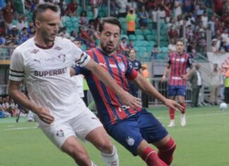 Bahia busca empate no fim com o Fluminense, e Brasileirão tem novo líder