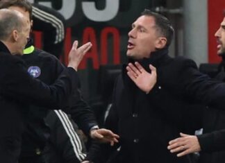 Allegri e Fabregas, nervi tesi fuori dalla sala stampa. Volano parole grosse: “Sei un bambino e un cog***”