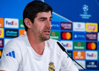 Courtois banca Vinicius Jr. contra Prestianni e mostra decepção com Mourinho