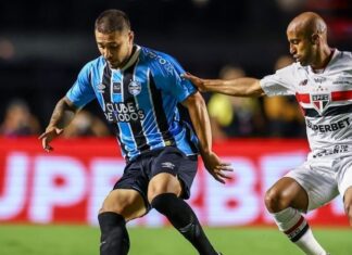 Lateral do Grêmio sofre lesão e vira desfalque por até 4 semanas