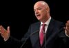 Footballers covering their mouths should be sent off – Gianni Infantino