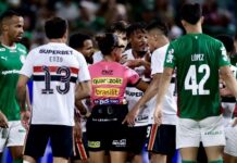 Braço de Gómez é pênalti? Bobadilla exagerou? Renata Ruel analisa lances de Palmeiras x São Paulo e vê erros da arbitragem