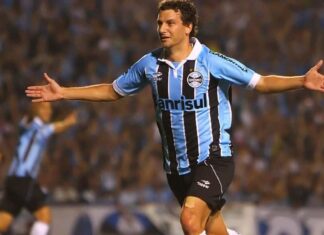 Volante que marcou em Gre-Nal pelo Grêmio é apresentado como gerente da base do Santos