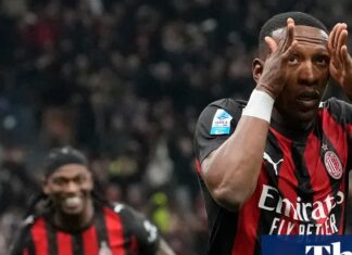 European football: Estupiñán’s derby strike for Milan cuts Inter’s Serie A lead