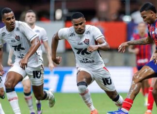 Jean Lucas marca de novo, Bahia busca empate com Vitória e segue no G-4 do Brasileirão