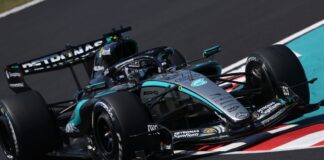 George Russell e Antonelli repetem ‘dobradinha’ e dominam 1° treino livre no GP do Japão; Bortoleto faz o 11° melhor tempo