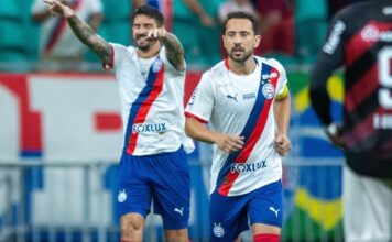 Com dois de Everaldo, Bahia bate o Athletico-PR e segue perto do topo do Brasileirão