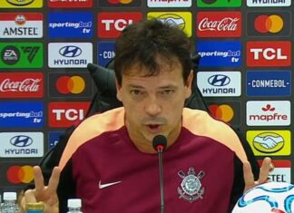 Diniz diz que torcida do Corinthians tem que acreditar no sonho da Libertadores e projeta dérbi: ‘Como uma final’