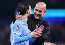 ‘So grumpy’ Pep Guardiola jokes about Bernardo Silva leaving Man City
