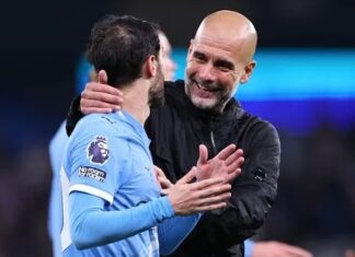 ‘So grumpy’ Pep Guardiola jokes about Bernardo Silva leaving Man City