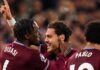 Ex-Arsenal brilha, West Ham atropela e joga Tottenham para zona de rebaixamento