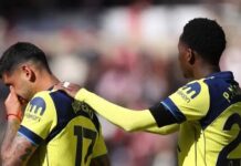 Cristian Romero bursts into tears and leaves field as Tottenham game halted