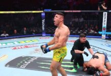 Vicente Luque tem estreia ‘dos sonhos’ nos médios, finaliza ‘medalhão’ e volta a vencer no UFC após quase dois anos