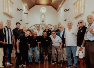 Hasteamento da bandeira e missa no Monte Serrat marcam evento de 114 anos – Santos Futebol Clube