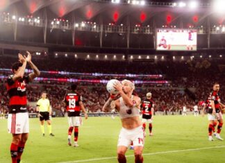 Com homenagem de Arrascaeta a Oscar, Flamengo faz Bahia como nova ‘vítima’, embala 5ª vitória seguida e segue ‘caça’ ao Palmeiras
