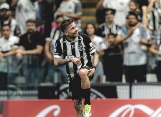 Bernard comemora golaço decisivo – Clube Atlético Mineiro