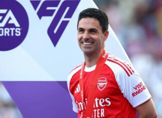 Nem vice impediu festa de um Arsenal que prioriza Arteta e tem plano ambicioso no mercado