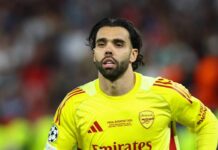 ‘Perder uma final da Champions destrói você por dentro’: Raya relembra derrota do Arsenal para o PSG