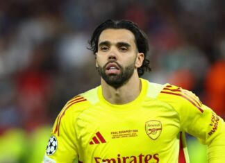 ‘Perder uma final da Champions destrói você por dentro’: Raya relembra derrota do Arsenal para o PSG