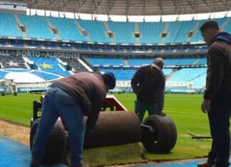 Grêmio inicia reforma no gramado da Arena e define prazo para conclusão das obras – Portal do Gremista