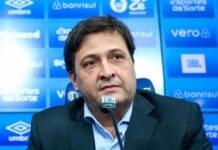 Presidente do Grêmio se manifesta contra arbitragem: “quase uma batalha dos aflitos”