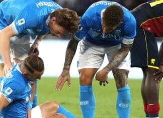 Napoli, doppia lesione per Lobotka e Politano: i tempi di recupero