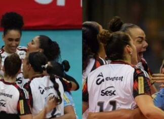 Flamengo vence Fluminense por 3 a 1 e garante mando na final do Carioca de Vôlei