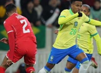 Estêvão volta a marcar, Paquetá isola pênalti, e Brasil empata com a Tunísia no último jogo de 2025